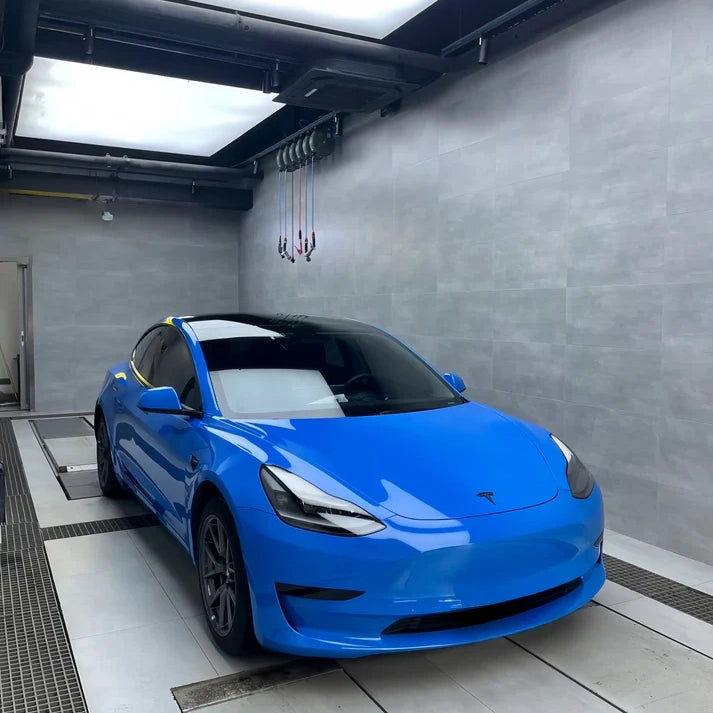 Anole High Gloss Piano Shark Blue Vinyl Car Wrap
