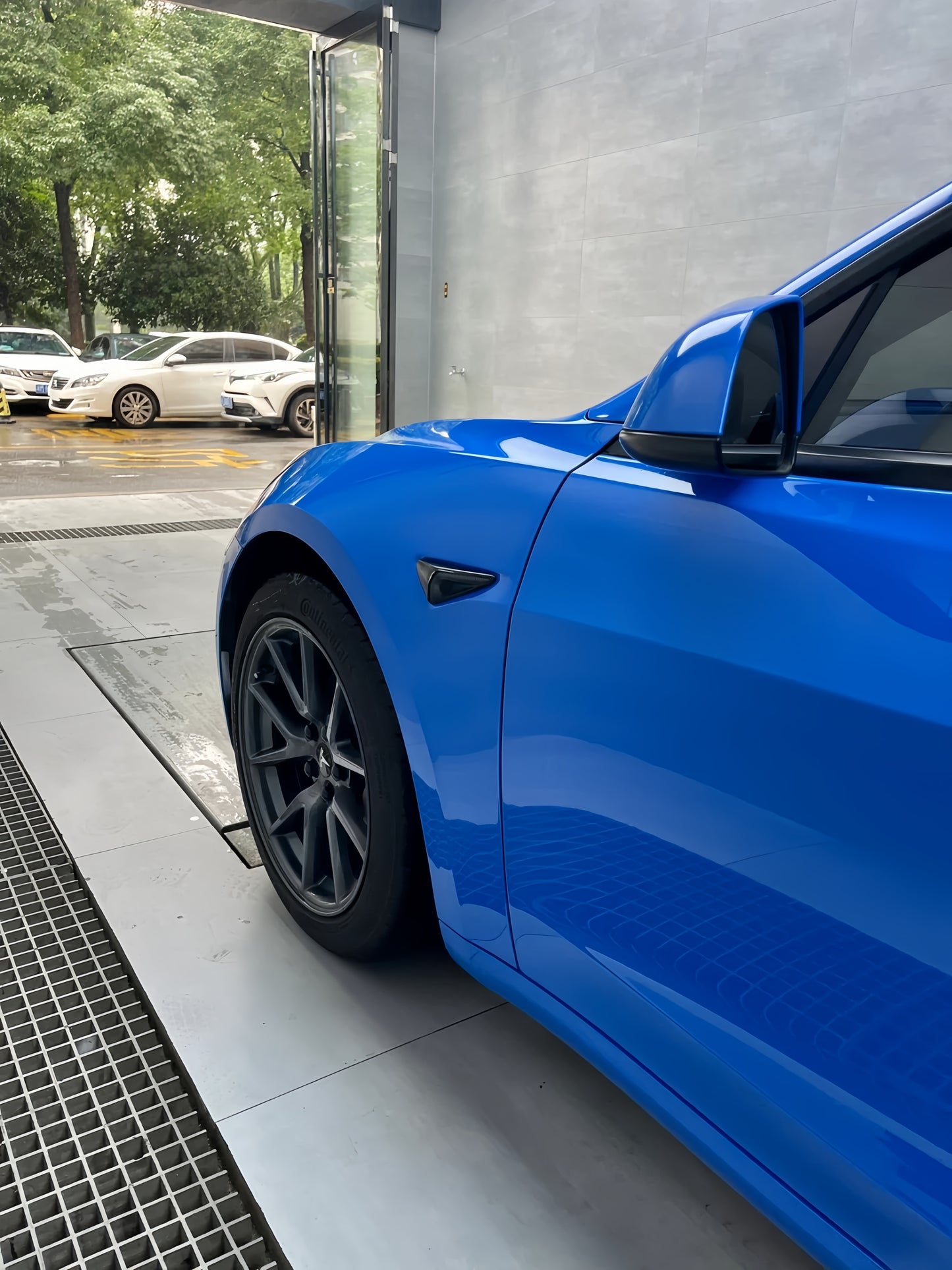 Anole High Gloss Piano Shark Blue Vinyl Car Wrap
