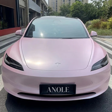 Anole Matte Metallic Pearl Baby Pink Vinyl Wrap for Car &Trucks & SUVs&Vans