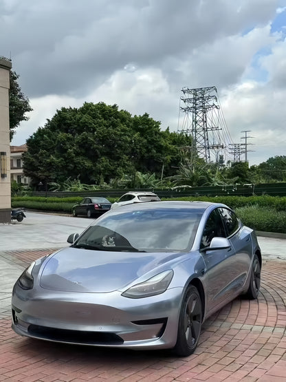 Anole Glossy Metallic Titanium Gray Vinyl Car Wrap