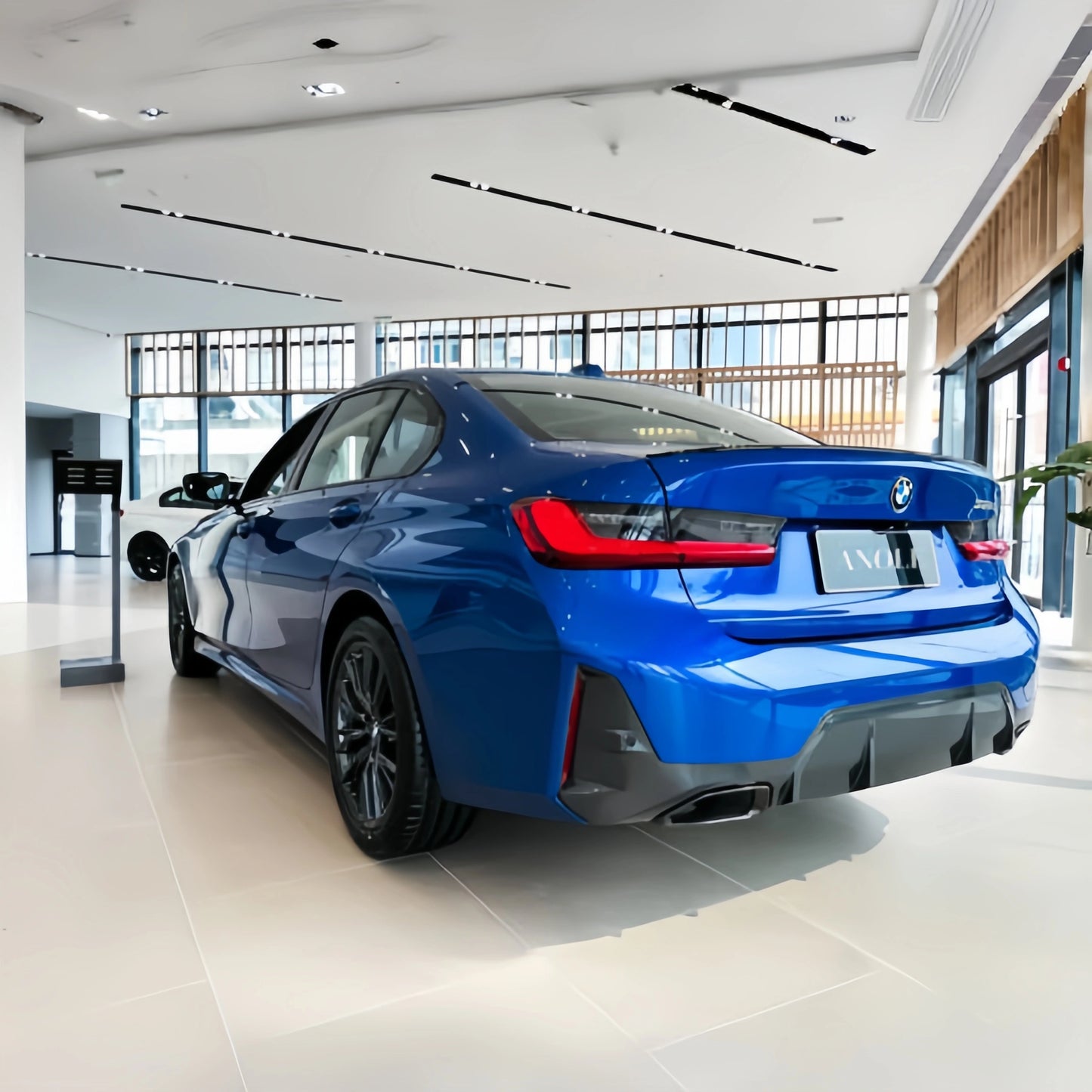 Anole Glossy Metallic Cobalt Blue Car Vinyl Wrap