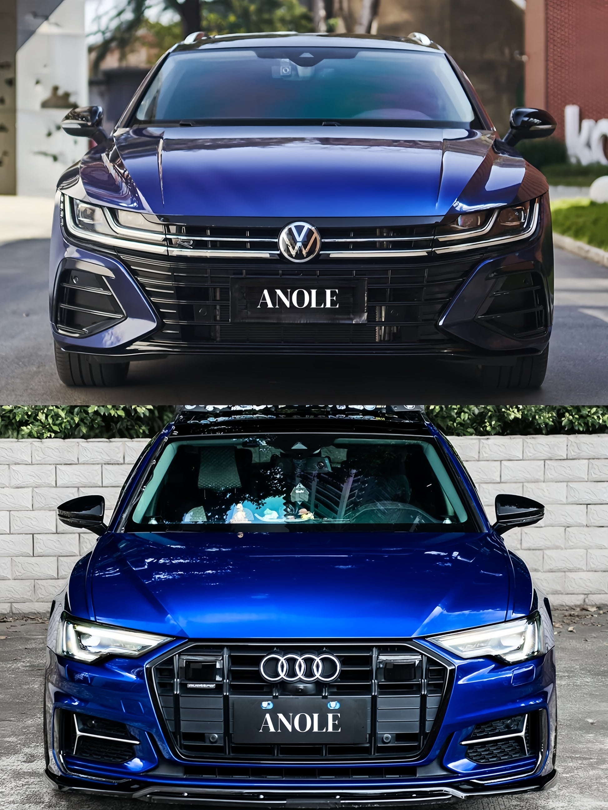 Anole Glossy Metallic Navara Blue Audi Car Vinyl Wrap