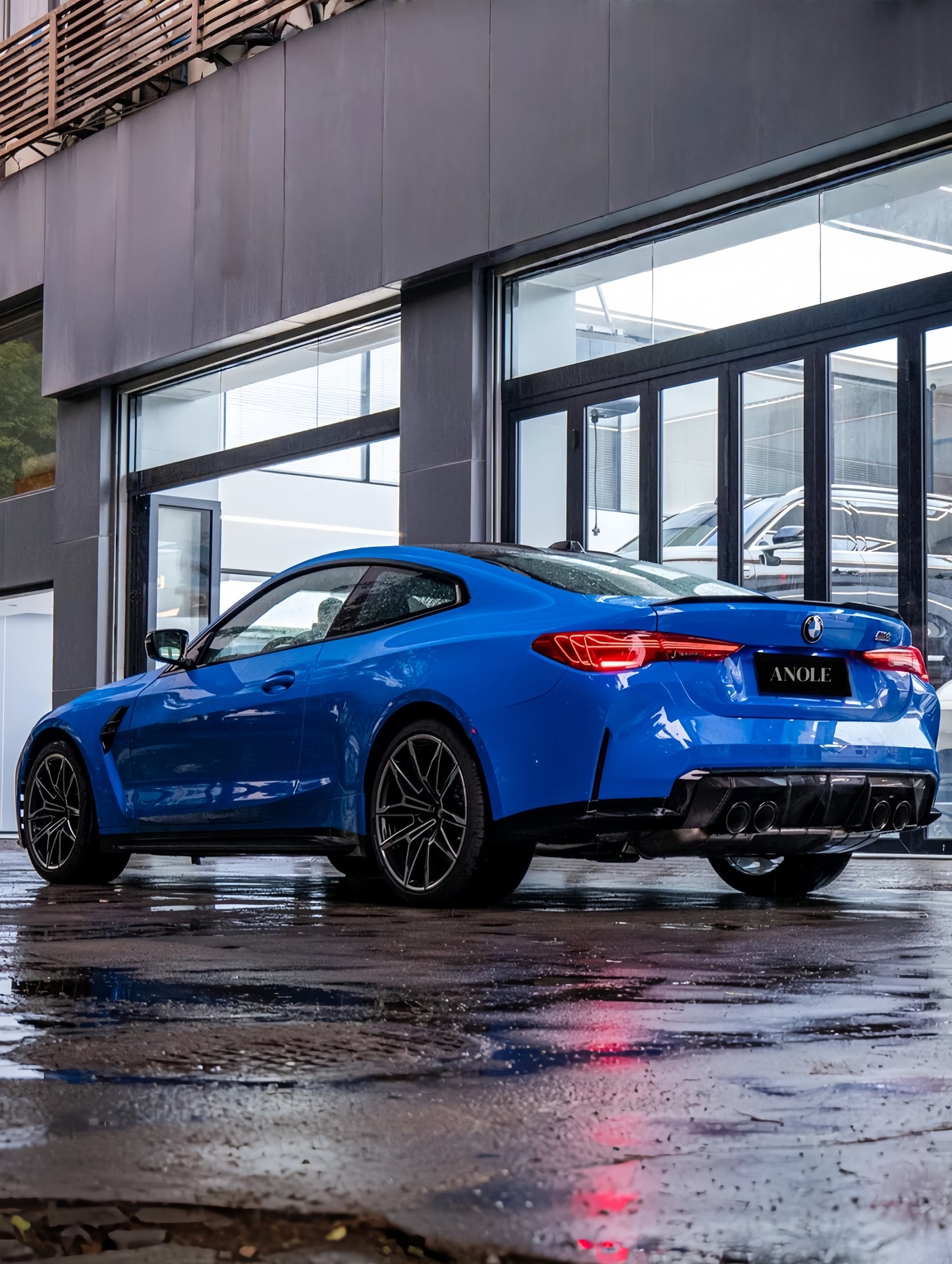 Anole Glossy Metallic Cobalt Blue Car Vinyl Wrap