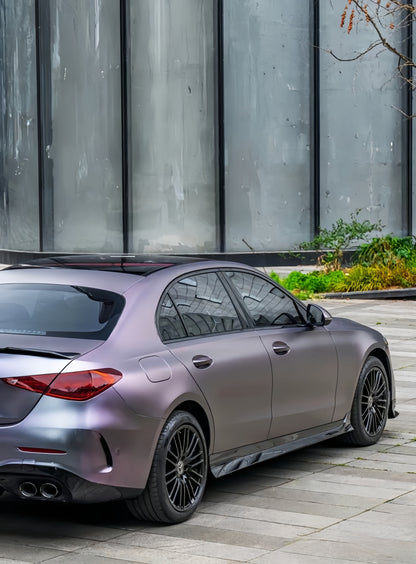 Anole Matte Gunmetal Silver Purple Vinyl Car Wrap