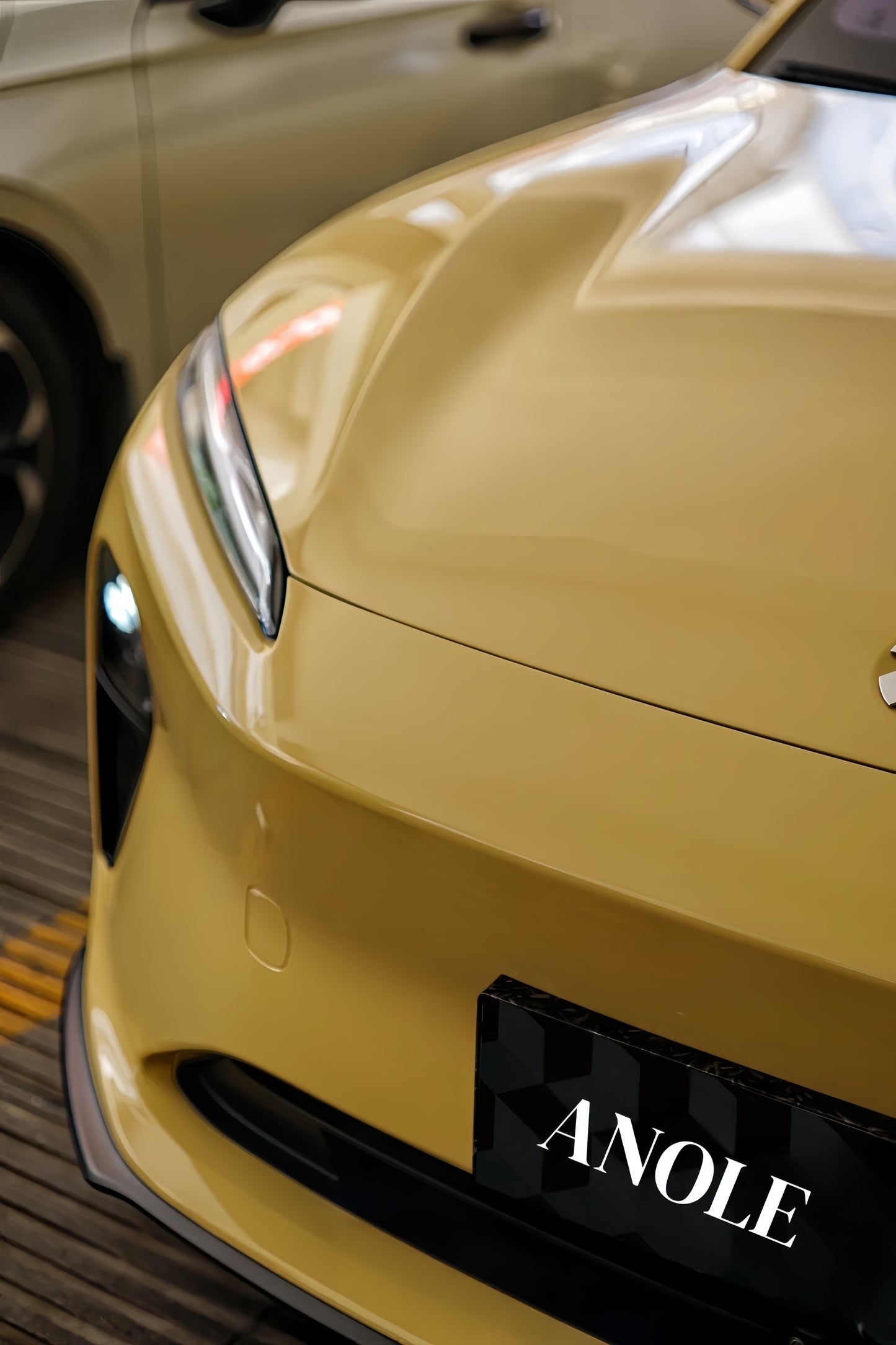 Anole High Glossy Pastel Yellow Vinyl Car Wrap