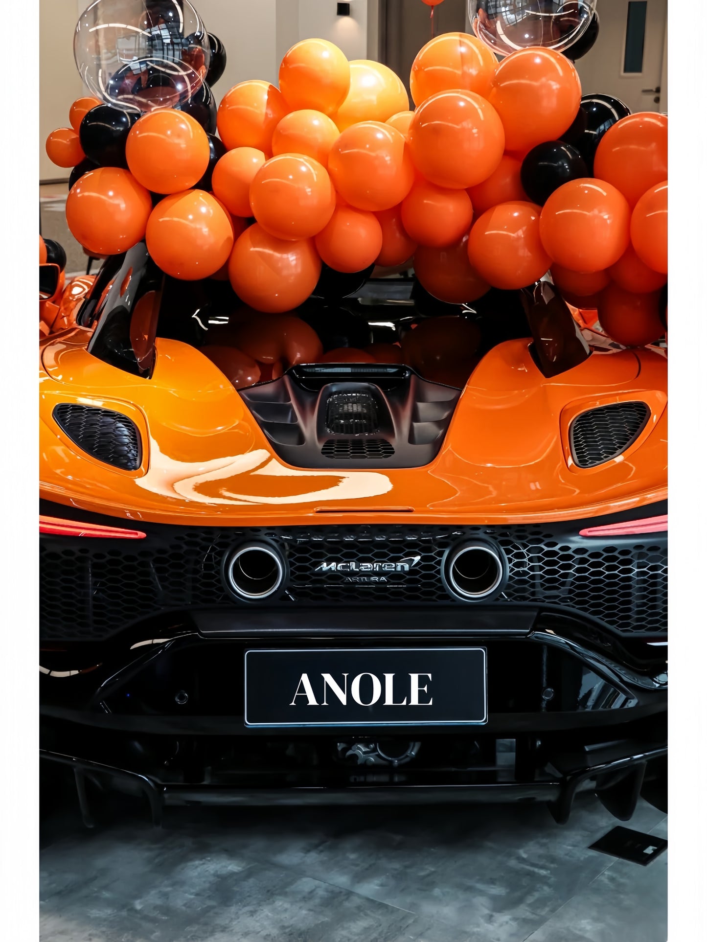 Anole High Glossy McLaren Orange Car Vinyl Wrap