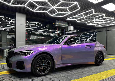 Anole TPU Magic Candy Flip Grey Purple Color PPF Paint Protection Film