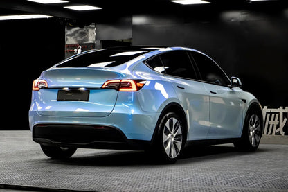 Anole Candy Metallic Dark Gray Blue Car Vinyl Wrap