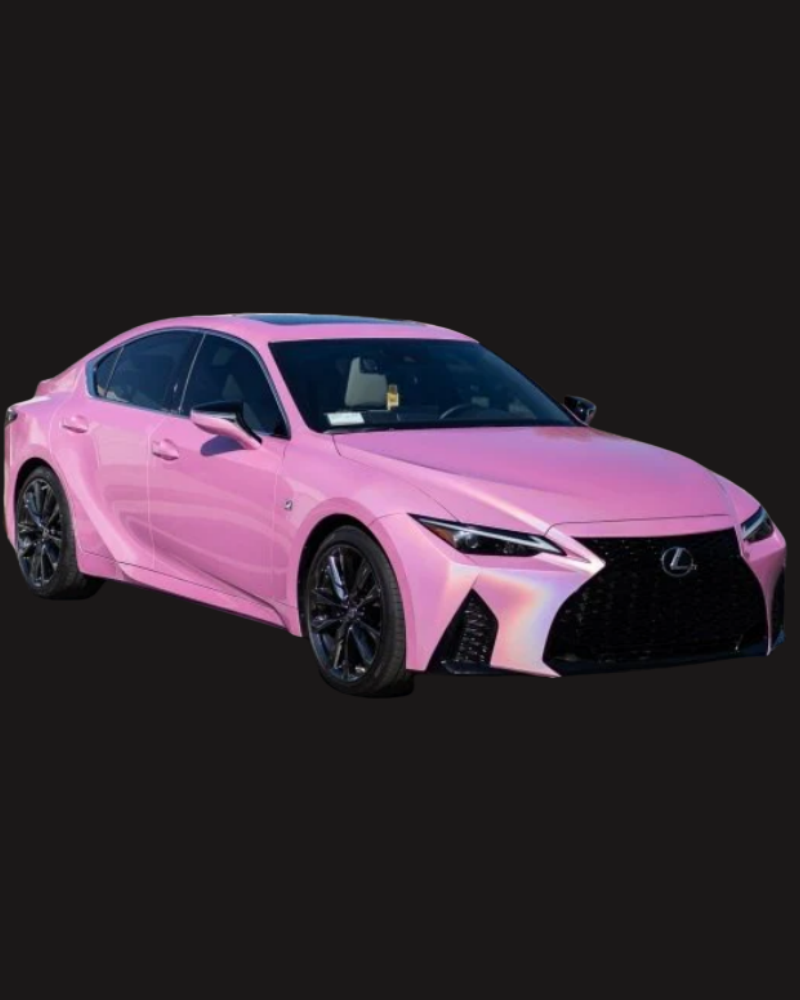 Anole Glossy Iridescent Pink Laser Car Vinyl Wrap