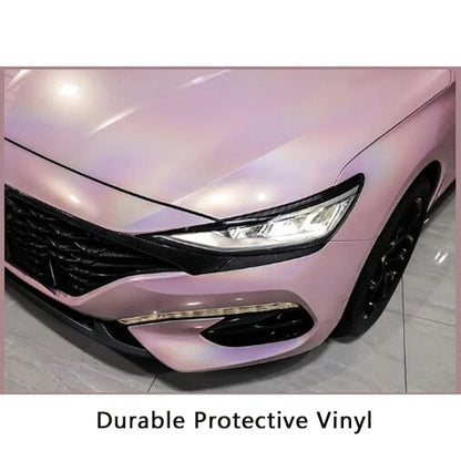 Anole Glossy Iridescent Rouge Pink Laser Car Vinyl Wrap