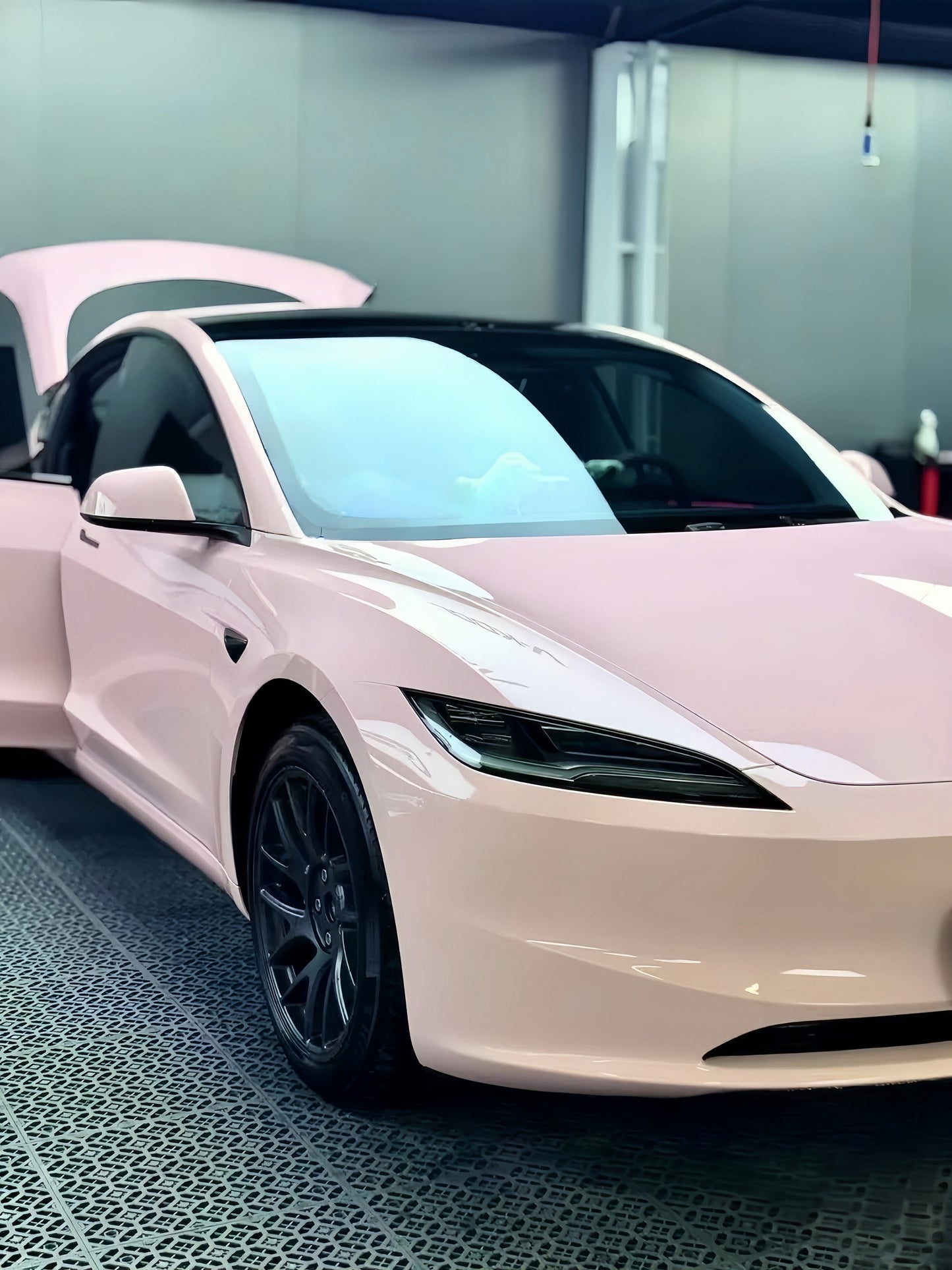 Anole Super Glossy Pale Pink Vinyl Car Wrap