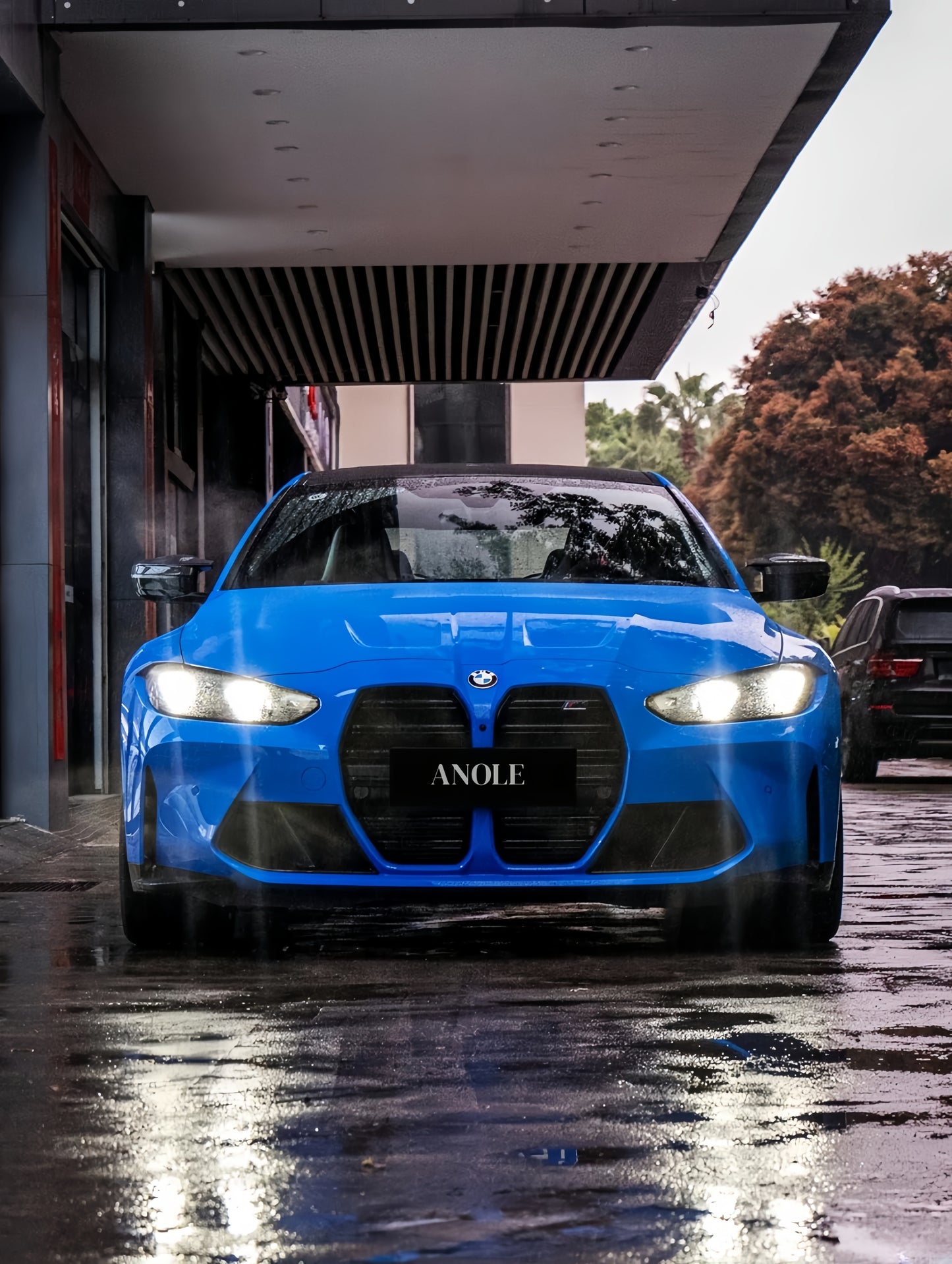 Anole Glossy Metallic Cobalt Blue Car Vinyl Wrap