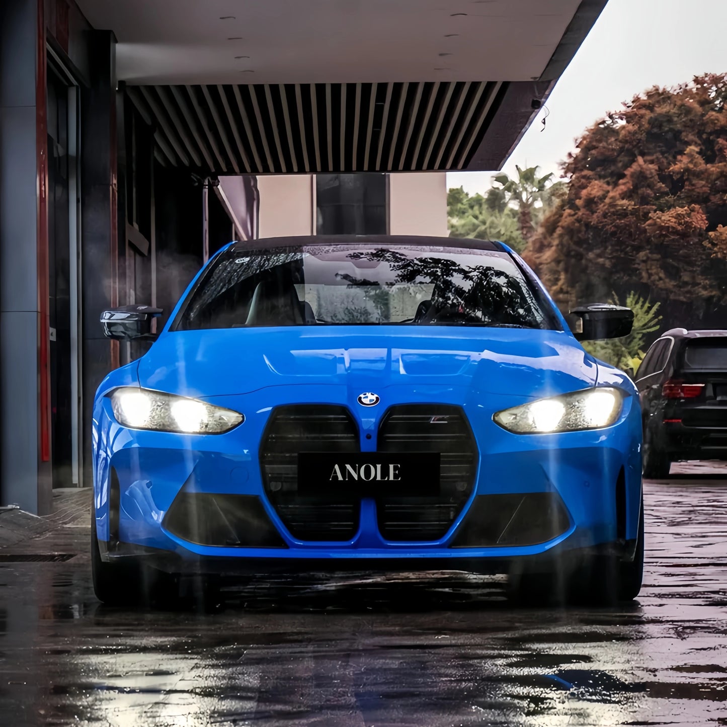 Anole Glossy Metallic Cobalt Blue Car Vinyl Wrap