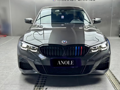 Anole Glossy Metallic Silver Gray Vinyl Car Wrap