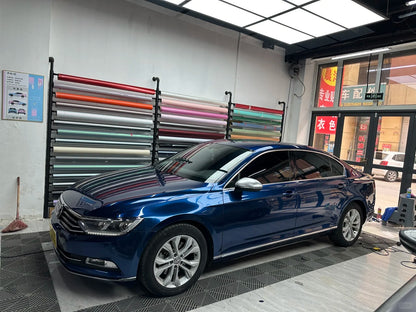 Anole Glossy Metallic Deep Blue Vinyl Car Wrap