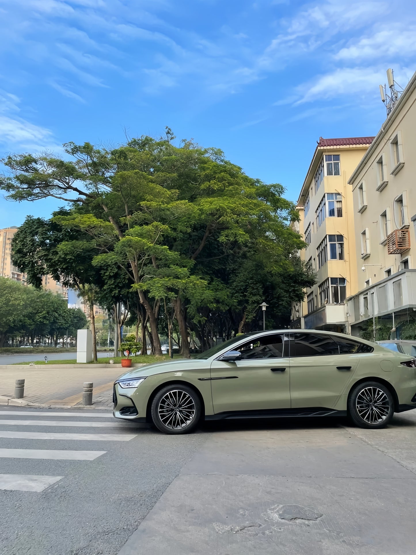 Anole Super Glossy Deep Khaki Green Vinyl Car Wrap