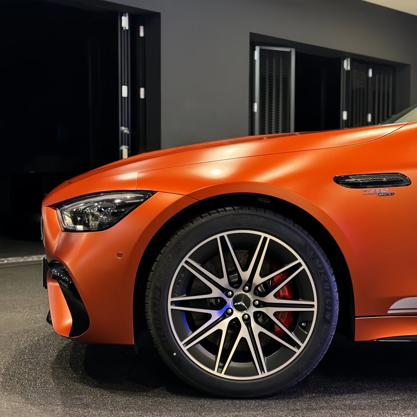 Anole Satin Ceramics Romanee Cosmic Orange iPhone Vinyl Car Wrap