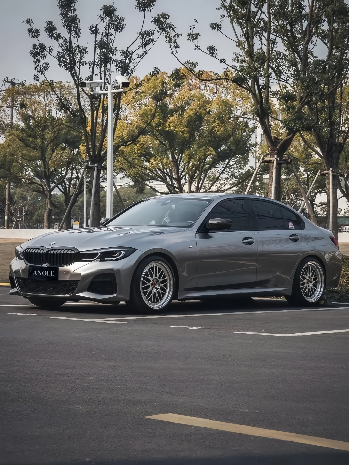 Anole Glossy Metallic Stone Gray Vinyl Car Wrap