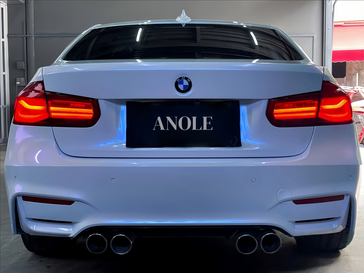 Anole High Glossy White to Blue Car Wrap Vinyl