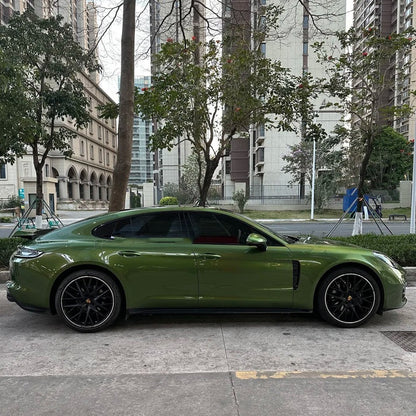 Anole Glossy Metallic Mamba Green Vinyl Car Wrap
