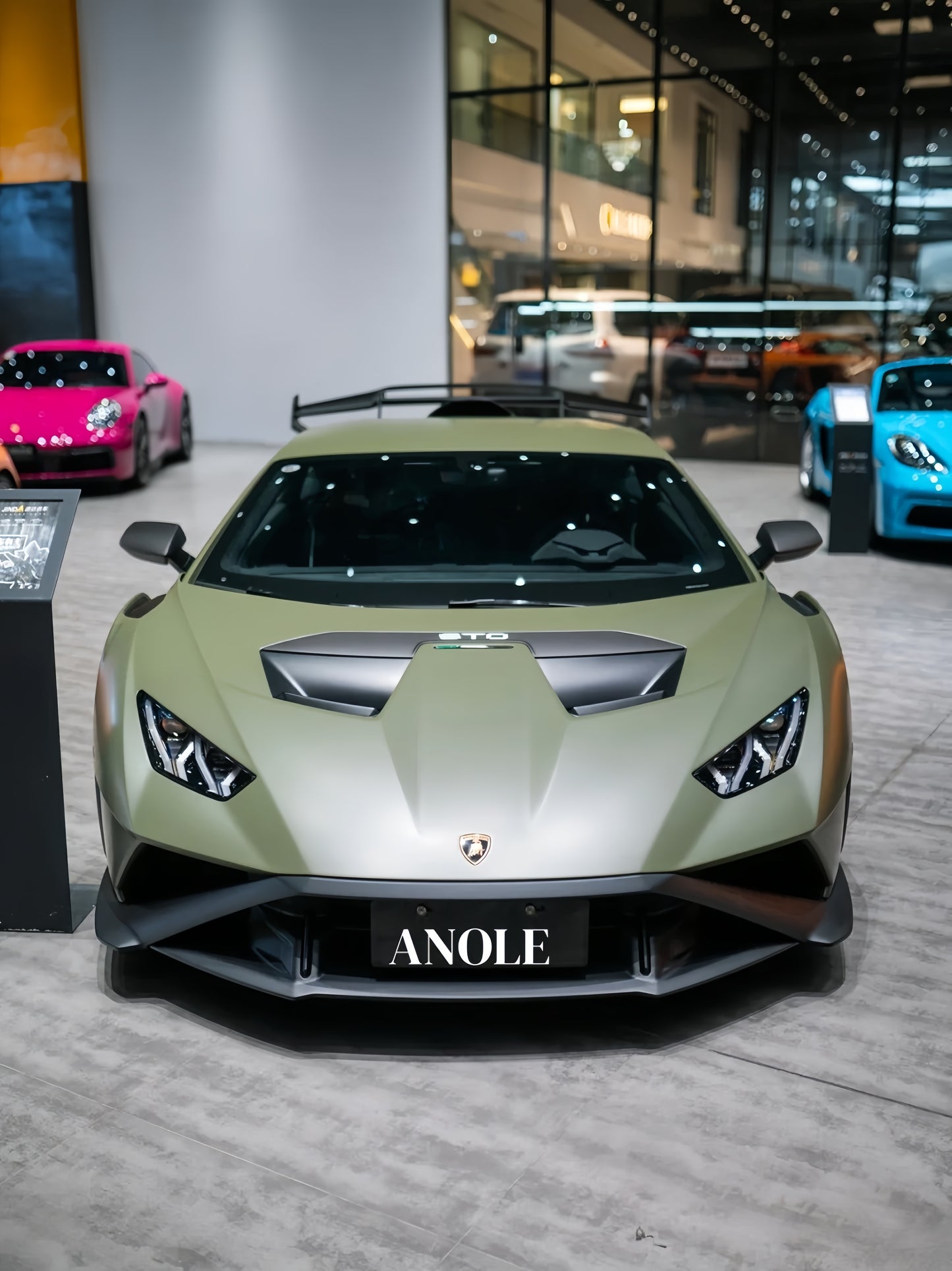 Anole Ceramic Combat Green Vinyl Car Wrap