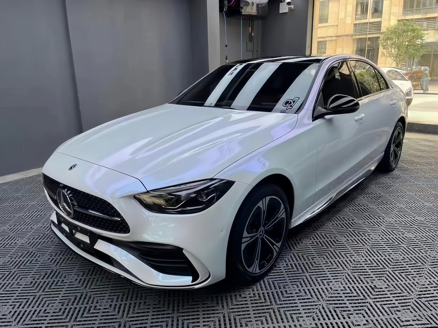 Anole High Glossy White to Blue Car Wrap Vinyl