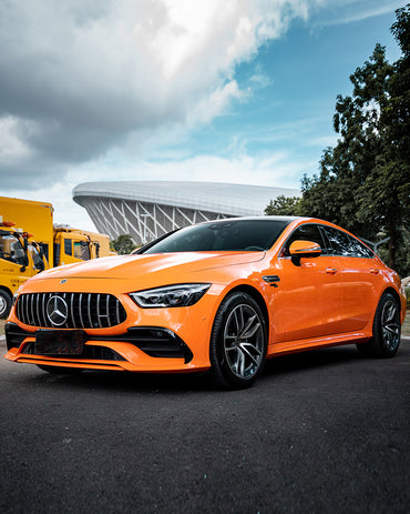 Anole High Glossy Orange Car Vinyl Wrap