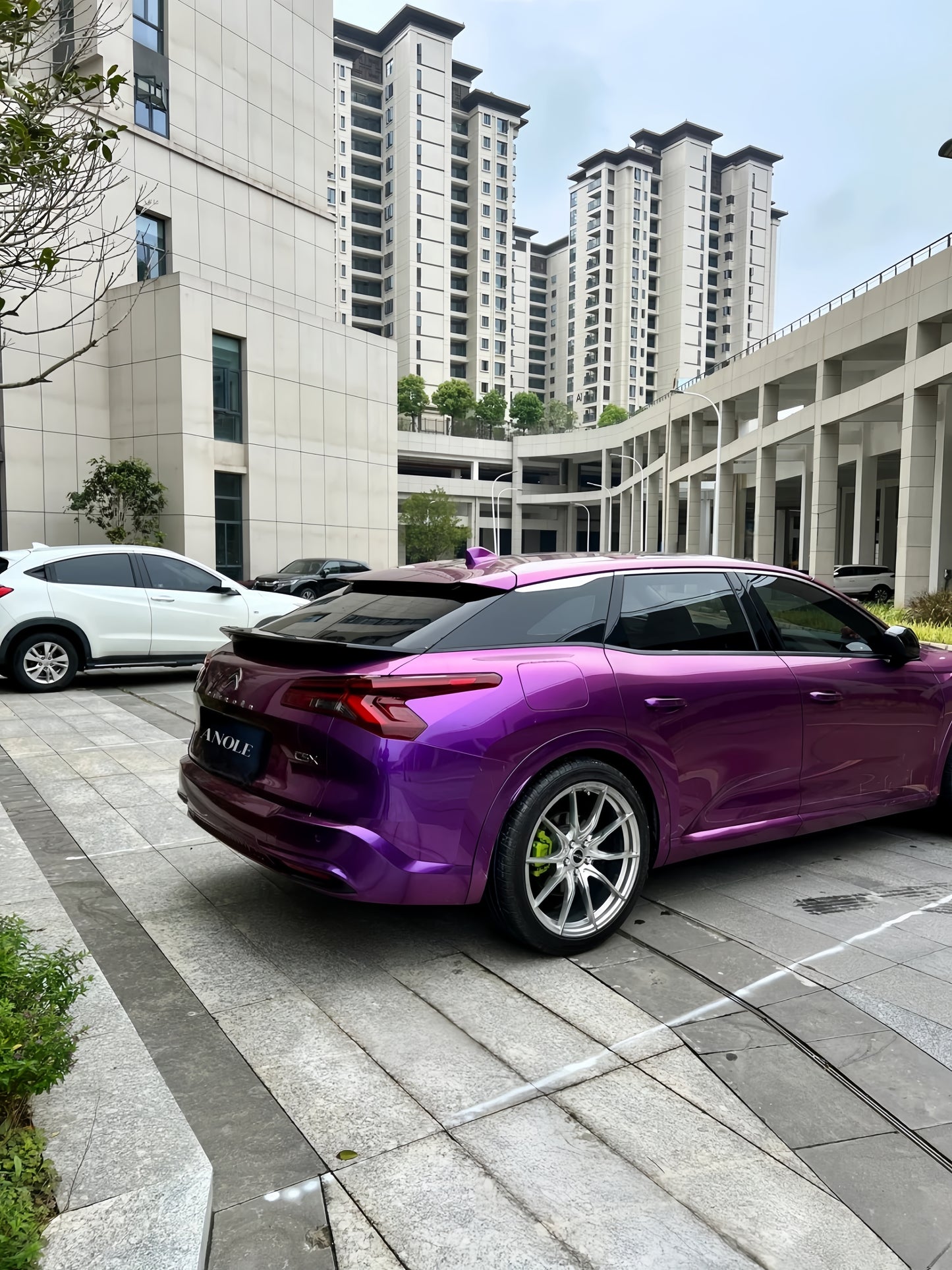 Anole Glossy Metallic Grape Purple Car Vinyl Wrap
