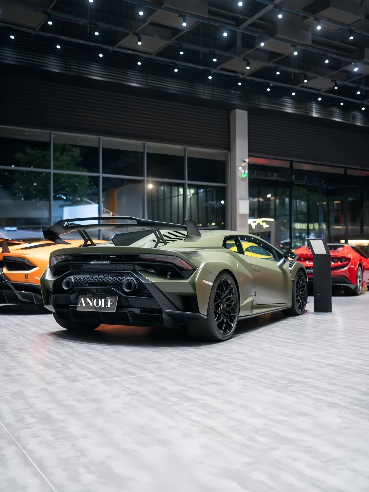 Anole Ceramic Combat Green Vinyl Car Wrap