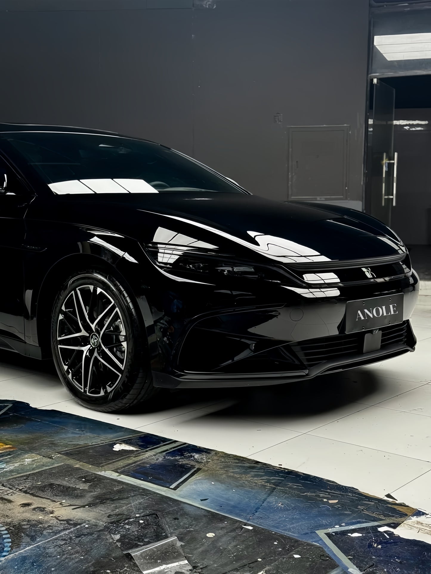 Anole Super Gloss Piano Black Car Wrap Vinyl