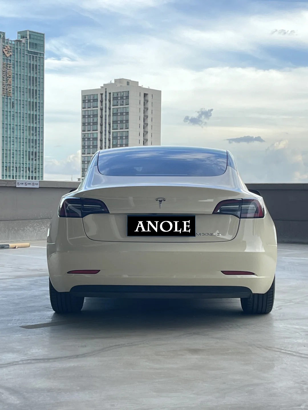 Anole Super Glossy Ivory White Vinyl Car Wrap
