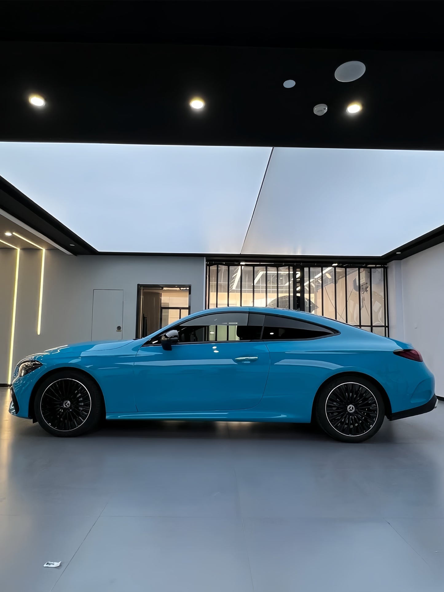 Anole High Glossy Miami Blue Car Vinyl Wrap
