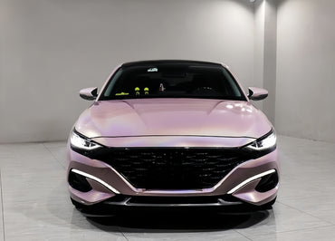 Anole Glossy Iridescent Rouge Pink Laser Car Vinyl Wrap