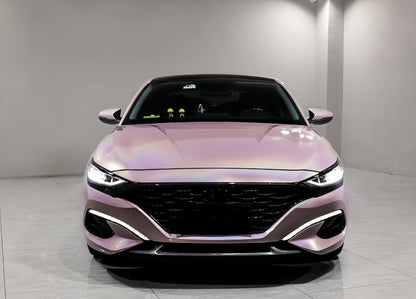 Anole Glossy Iridescent Rouge Pink Laser Car Vinyl Wrap