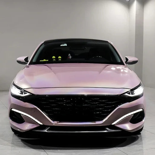Anole Glossy Iridescent Rouge Pink Laser Car Vinyl Wrap