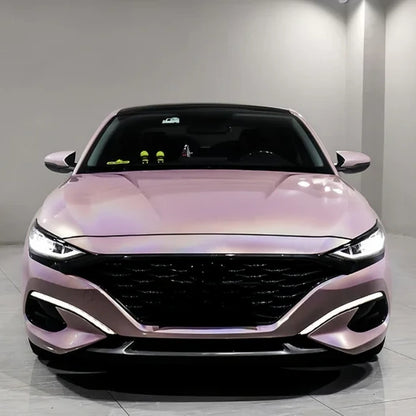 Anole Glossy Iridescent Rouge Pink Laser Car Vinyl Wrap