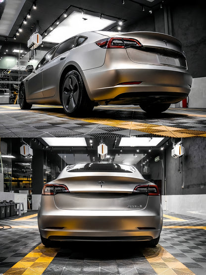 Anole Glossy Metallic Cadet Gray Car Vinyl Wrap