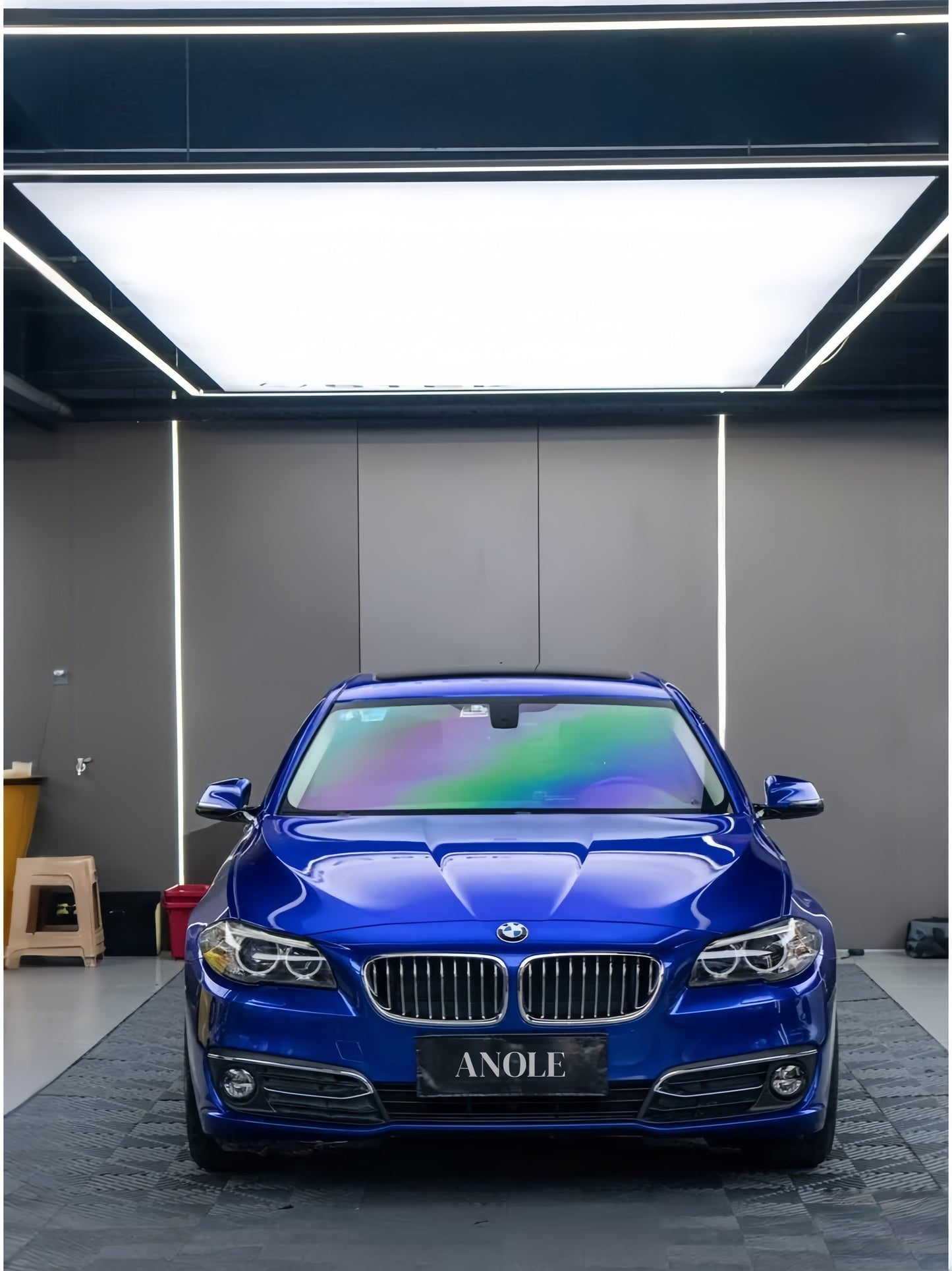 Anole Glossy Metallic Pearl Blue Car Vinyl Wrap