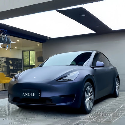 Anole Satin Chrome Saint Patrick Blue Vinyl Car Wrap