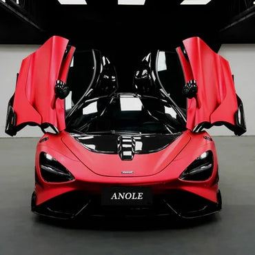 Anole Satin Chrome Prismatic Red Satin Ceramics Red Vinyl Car Wrap