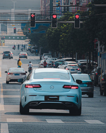 Anole Glossy Metallic Frozen Blue Car Vinyl Wrap