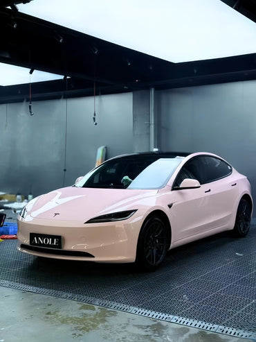 Anole Super Glossy Pale Pink Vinyl Car Wrap