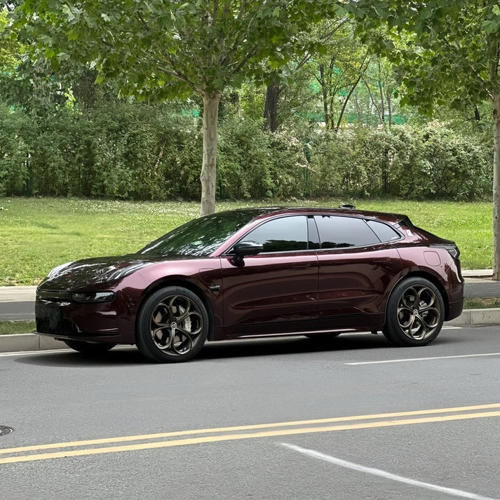 Anole Glossy PET Metallic Dark Red Car Vinyl Wrap