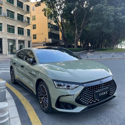 Anole High Glossy Deep Khaki Green Vinyl Car Wrap