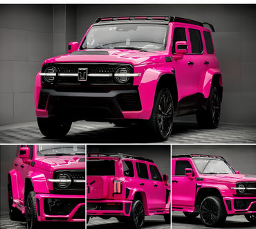 Anole High Glossy Bright Rose Pink Pizzazz Car Vinyl Wrap
