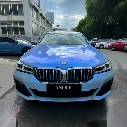 Anole Candy Metallic Dark Gray Blue Car Vinyl Wrap