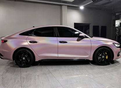 Anole Glossy Iridescent Rouge Pink Laser Car Vinyl Wrap