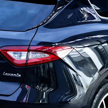 Anole Glossy Metallic Glitter Black Blue Car Vinyl Wrap