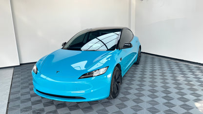 Anole High Glossy Miami Blue Car Vinyl Wrap