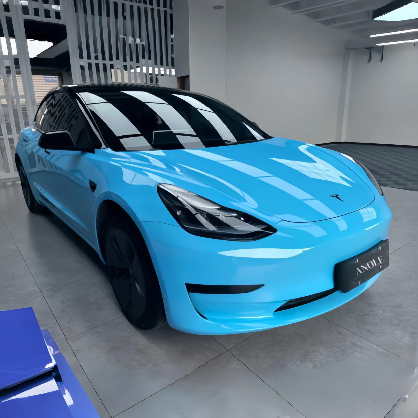 Anole High Clossy Crystal Light Blue Car Wrap Vinyl